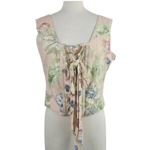 My Boyfriend's Back Floral Bustier Corset Top Size Large